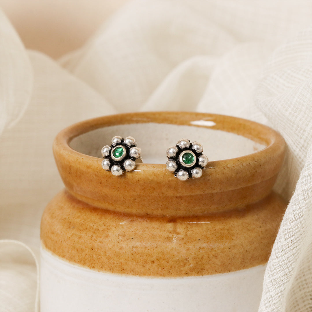 Green Kudi Earrings