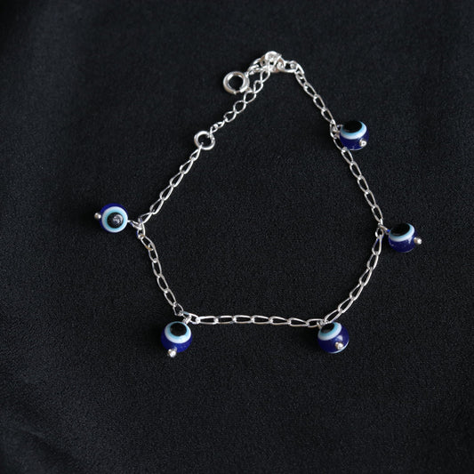 Single line Evil Eye Bracelet
