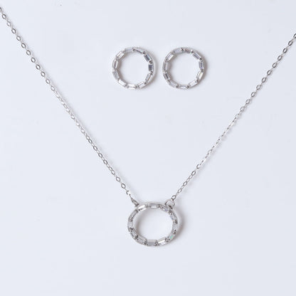 Baquette Pendant Set